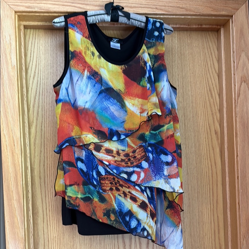 Colorful Layered Women's Top